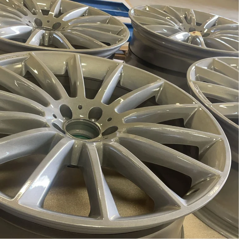 Silver Powder Coated Rims
