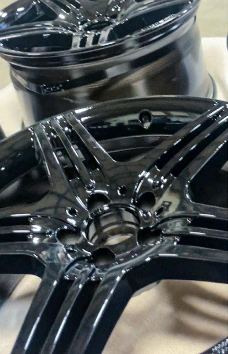 Black Powder Coated Rims