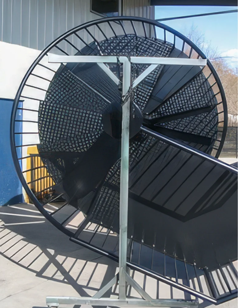 Large Circular Powder Coated Object